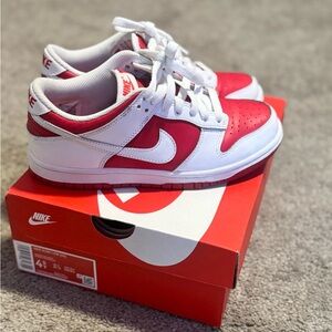 University Red Dunks